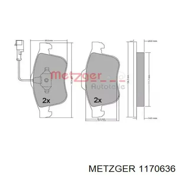 Купити PA0247AF Japan Parts Колодки гальмівні передні, дискові