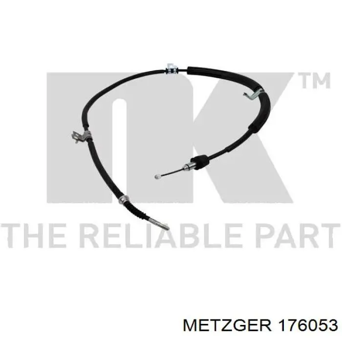 Трос стоянкового гальма задній правий Metzger 176053 ціна, від 18.07 USD