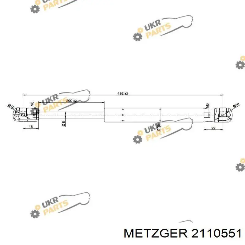 Купити ZSK0009 Japan Parts Амортизатор двері багажника