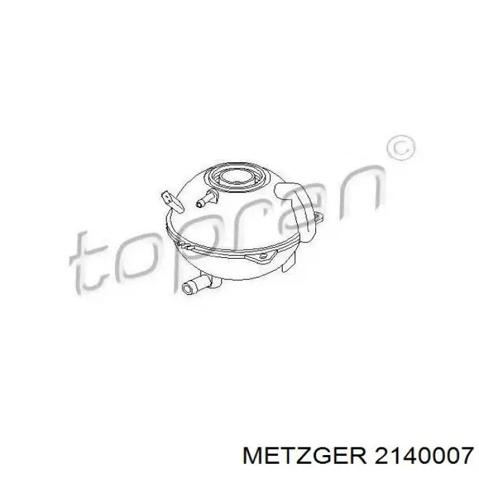 Бачок системи охолодження двигуна розширювальний Metzger 2140007 ціна, від 12.08 USD