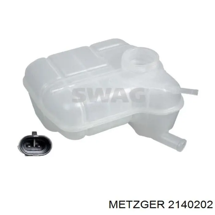 2140202 Metzger бачок системи охолодження, розширювальний