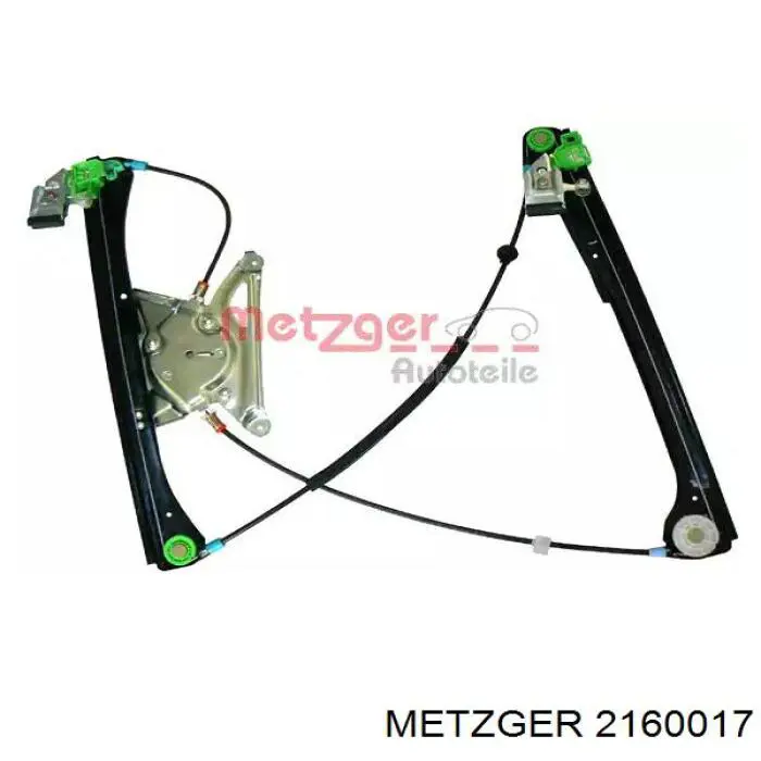 2160017 Metzger механізм склопідіймача двері передньої, лівої