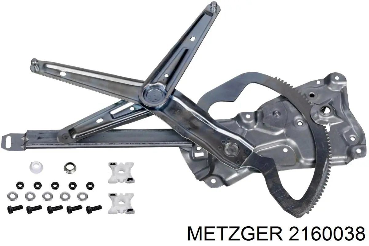 2160038 Metzger механізм склопідіймача двері передньої, лівої