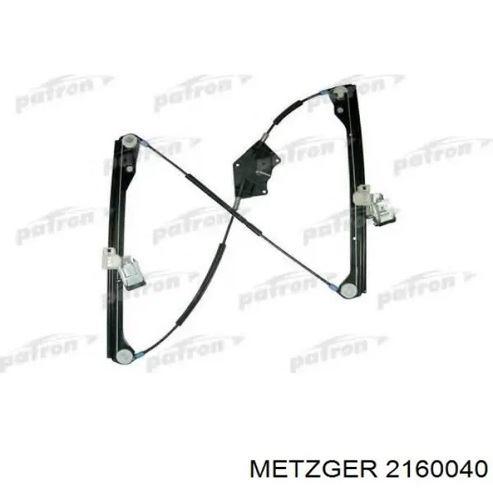 Склопідйомник передньої лівої двері 2160040 Metzger