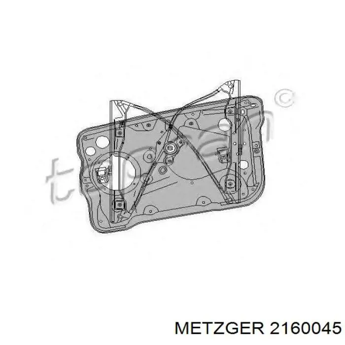Купити 2160045 Metzger Склопідйомник передньої правої двері