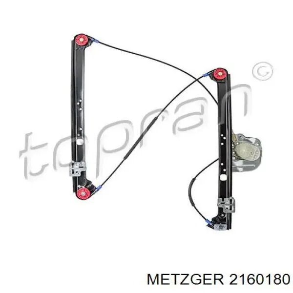 2160180 Metzger механізм склопідіймача двері передньої, правої
