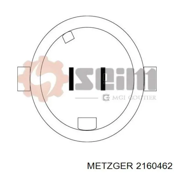 Механізм склопідіймача двері передньої, правої 2160462 Metzger