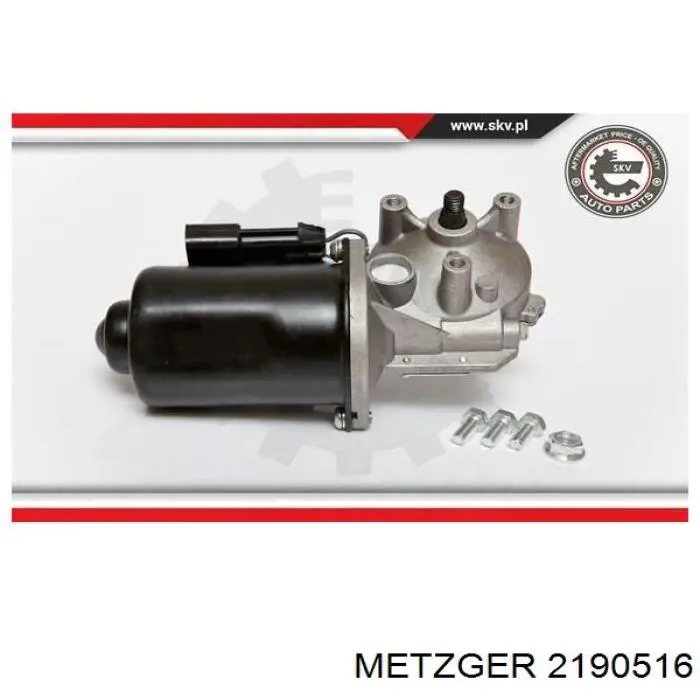 2190516 Metzger двигун склоочисника лобового скла (трапеції)