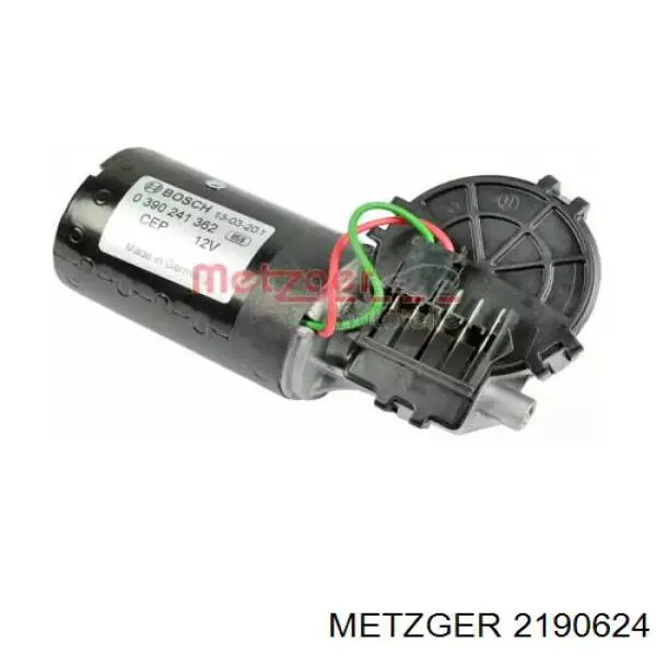 2190624 Metzger двигун склоочисника лобового скла (трапеції)