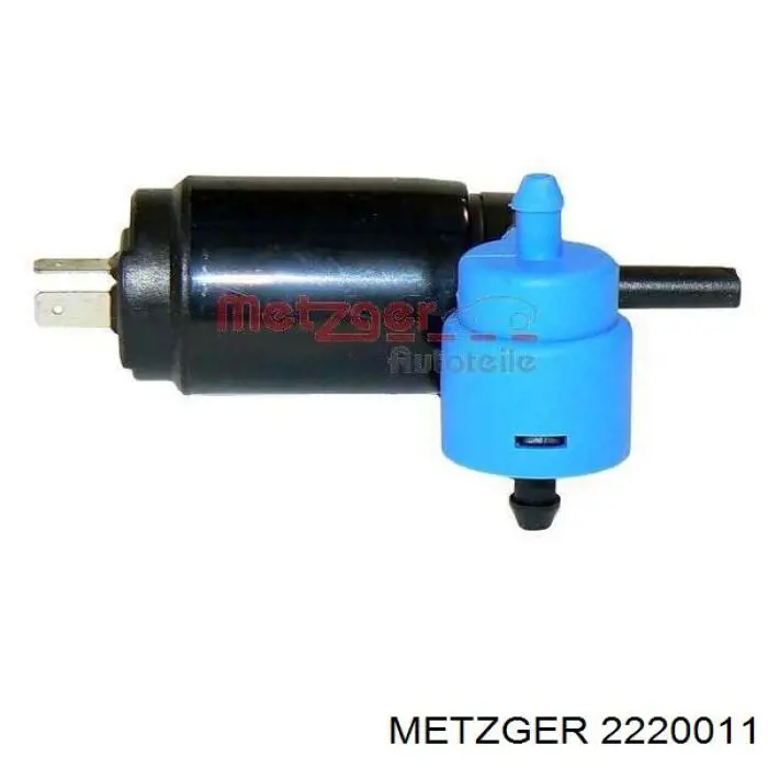 2220011 Metzger насос-двигун омивача скла, перед/зад