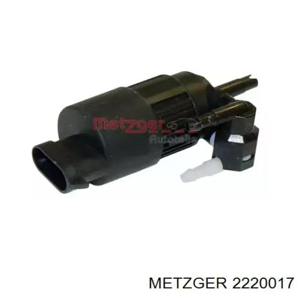 2220017 Metzger насос-двигун омивача скла, перед/зад