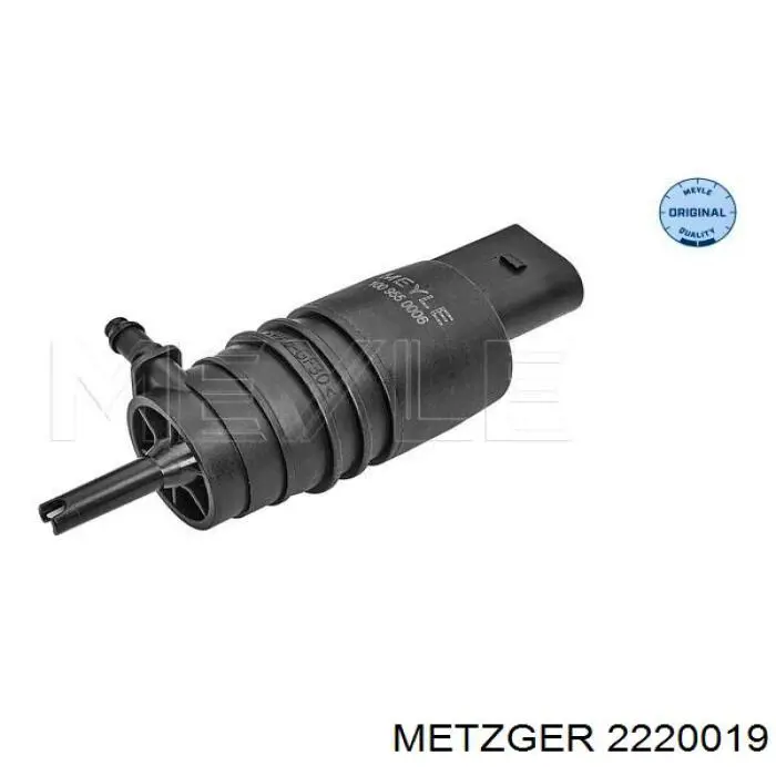 2220019 Metzger насос-двигун омивача скла, переднього