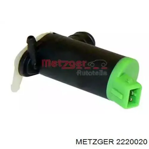 2220020 Metzger насос-двигун омивача скла, переднього