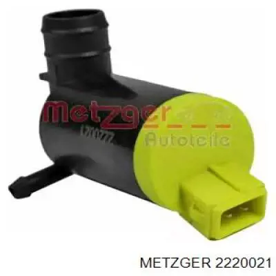2220021 Metzger насос-двигун омивача скла, переднього