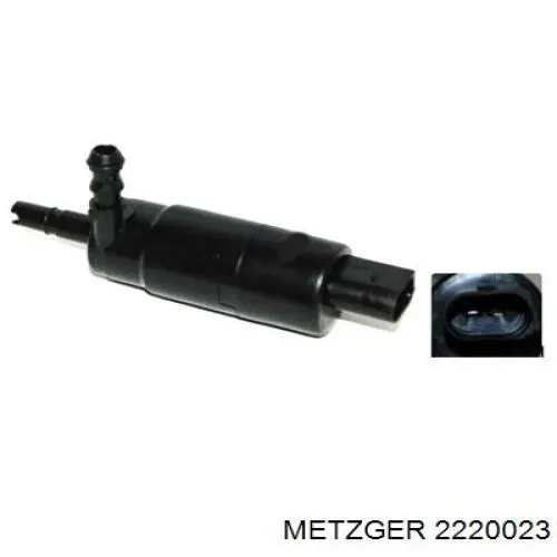 2220023 Metzger насос-двигун омивача фар