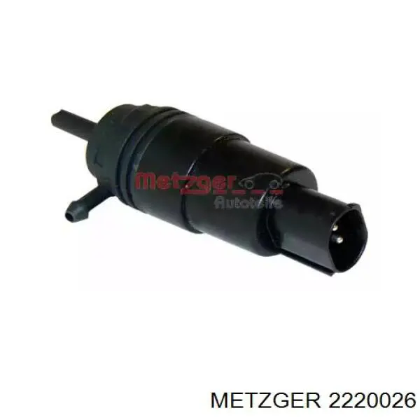 2220026 Metzger насос-двигун омивача скла, переднього