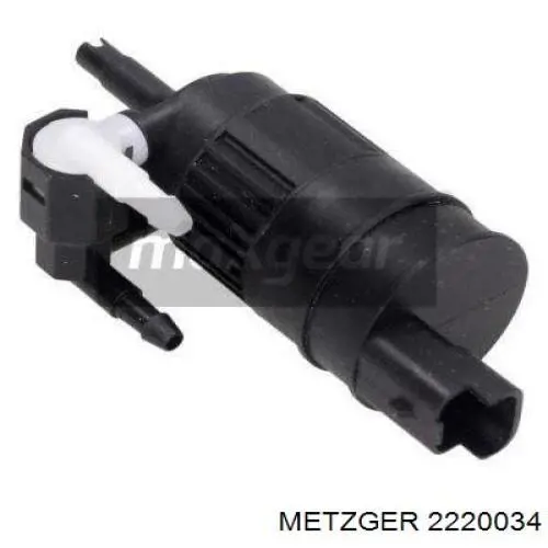 Насос-двигун омивача скла, перед/зад 2220034 Metzger