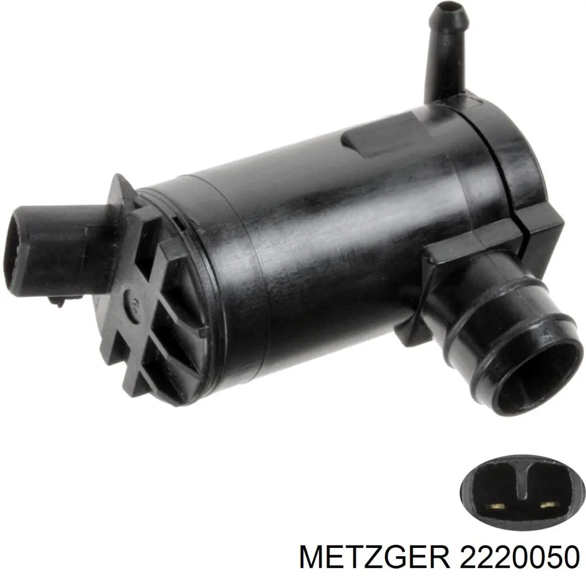 2220050 Metzger насос-двигун омивача скла, переднього