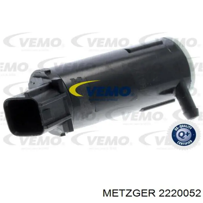 2220052 Metzger насос-двигун омивача скла, переднього