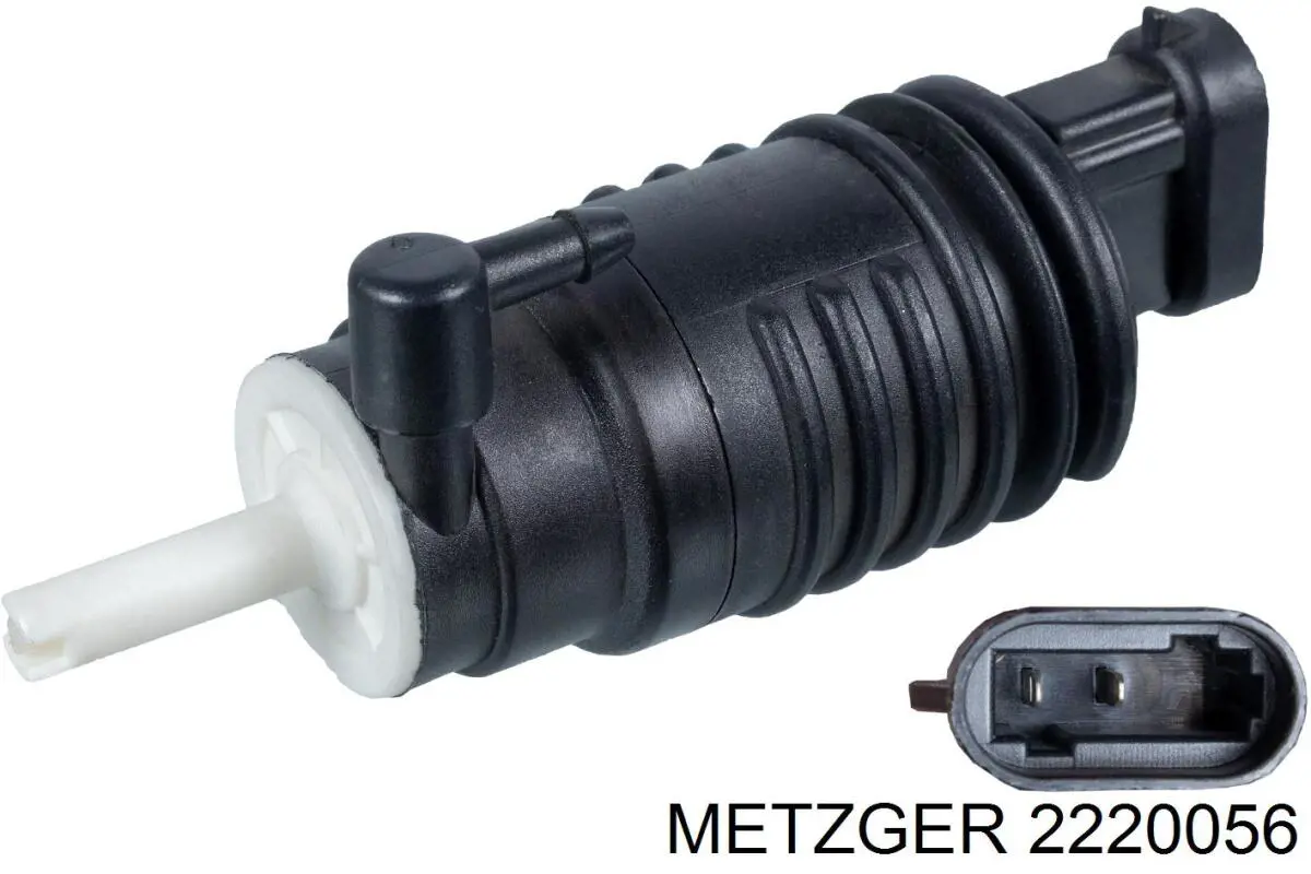 2220056 Metzger насос-двигун омивача скла, переднього