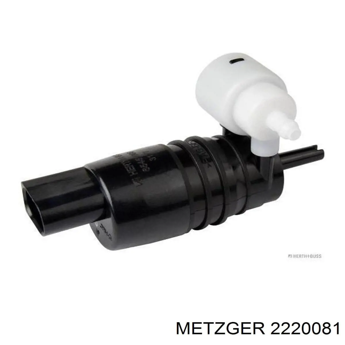 2220081 Metzger насос-двигун омивача скла, перед/зад