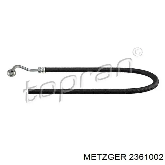 Купити 2361002 Metzger Шланг ГПК, низького тиску, від рейки/механізму до радіатора