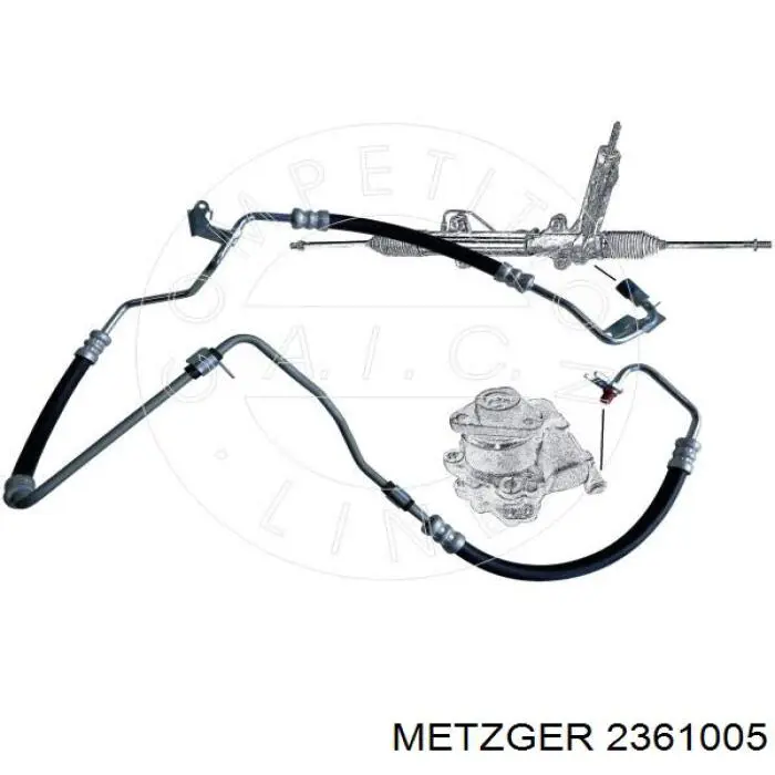 2361005 Metzger Трубка високого тиску ГПК