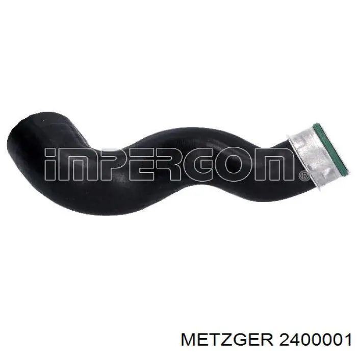 2400001 Metzger шланг/патрубок интеркуллера, нижній правий