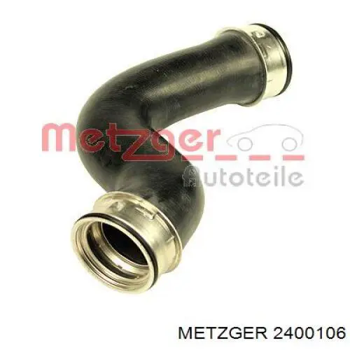 2400106 Metzger шланг/патрубок интеркуллера, нижній правий