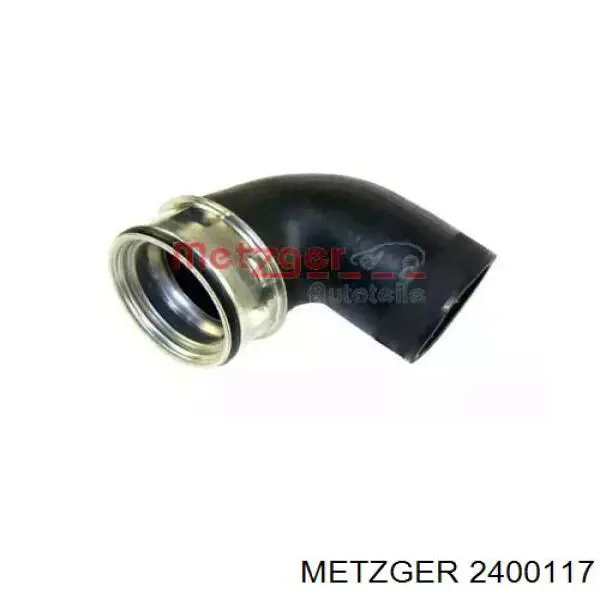2400117 Metzger шланг/патрубок интеркуллера, верхній лівий