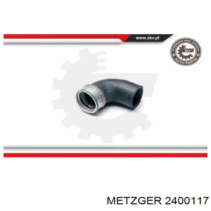 Шланг/патрубок интеркуллера Metzger 2400117 ціна, від 29.32 USD