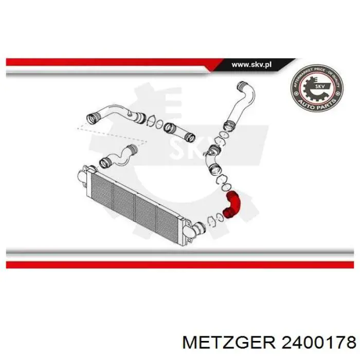 Шланг/патрубок интеркуллера 680061 Maxgear