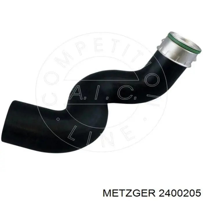 2400205 Metzger шланг/патрубок інтеркулера, нижній