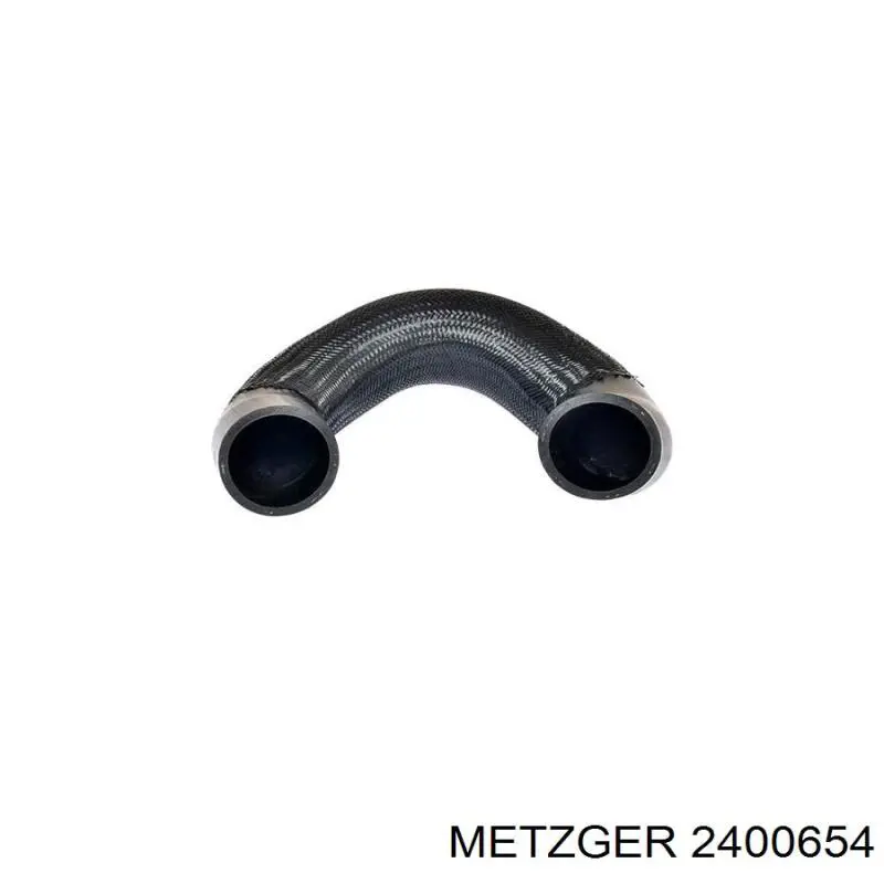 2400654 Metzger шланг/патрубок интеркуллера, нижній лівий