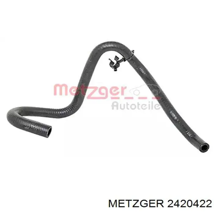 Шланг радіатора опалювача/пічки, обратка Metzger 2420422 ціна, від 3.35 USD