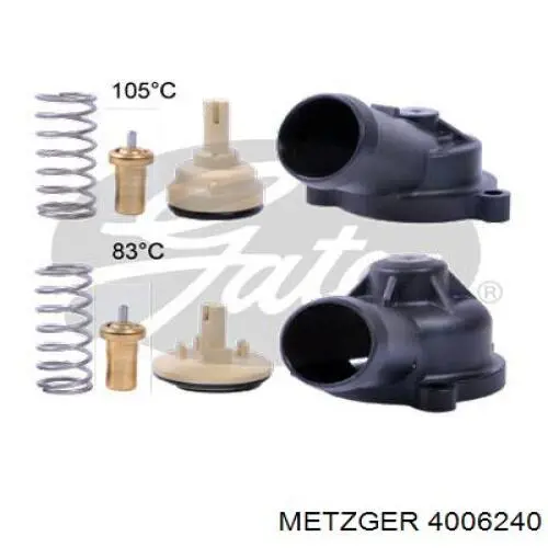 Корпус термостата 4006240 Metzger