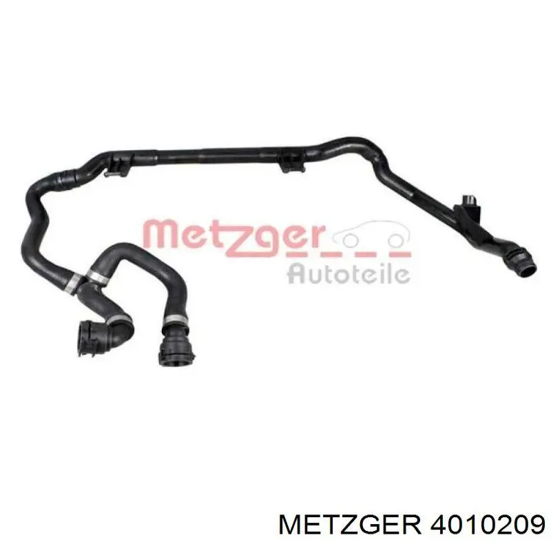 4010209 Metzger шланг/патрубок системи охолодження