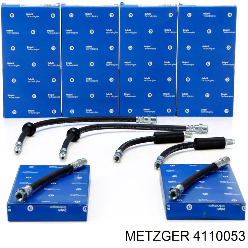 4110053 Metzger Шланг гальмівний задній