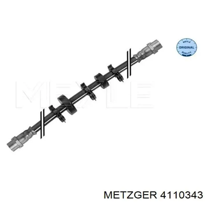 Шланг гальмівний передній 4110343 Metzger