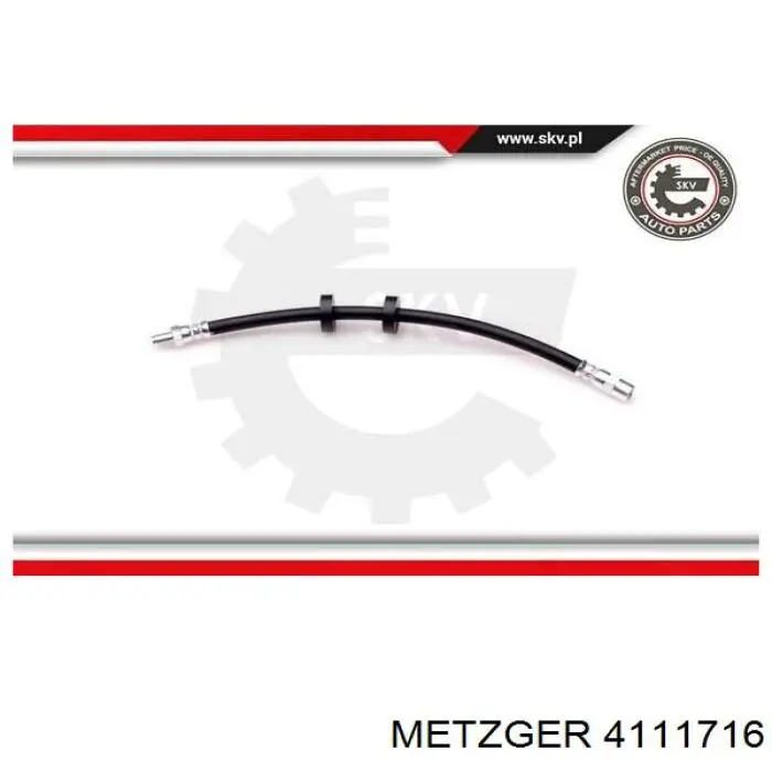 Шланг гальмівний передній Metzger 4111716 ціна, від 4.87 USD