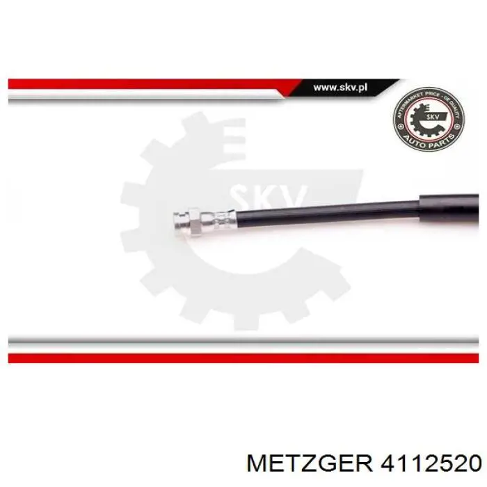 Шланг гальмівний задній FT2520 K&K