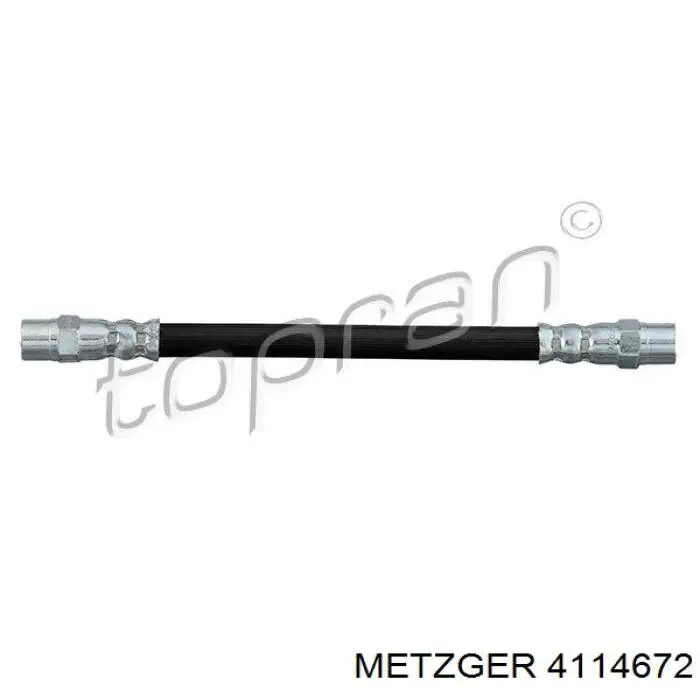Купити 4114672 Metzger Шланг гальмівний задній