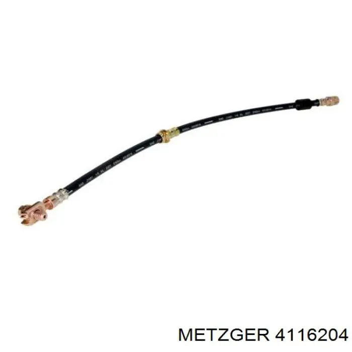 4116204 Metzger Гнучка гальмівна трубка передня