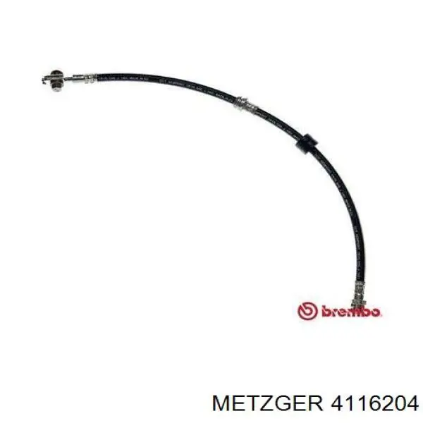 Гальмівні шланги передні 4116204 Metzger