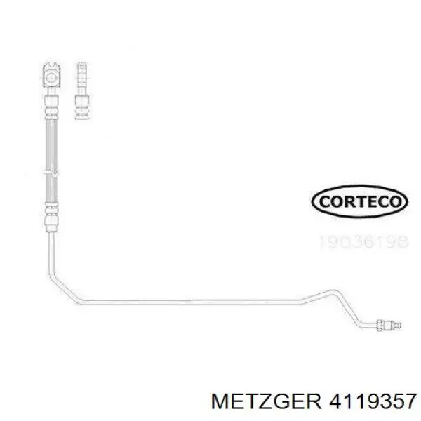 Шланг гальмівний задній, правий Maxgear 520121 ціна, від 18.35 USD