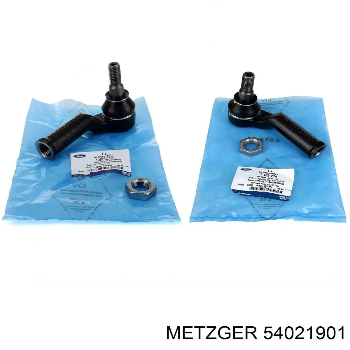 Накінечник рульової тяги, зовнішній Metzger 54021901