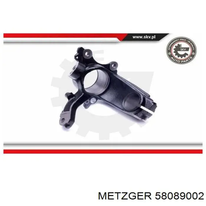 Цапфа поворотного кулака Metzger 58089002