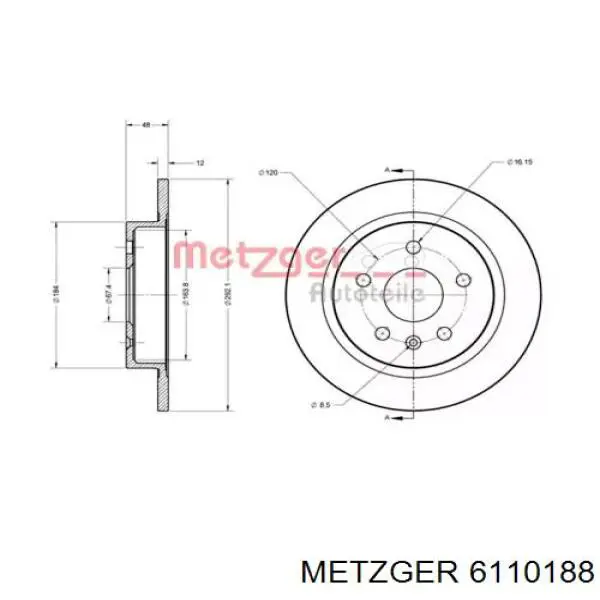 Купити BS7191 FTE Диск заднього гальма