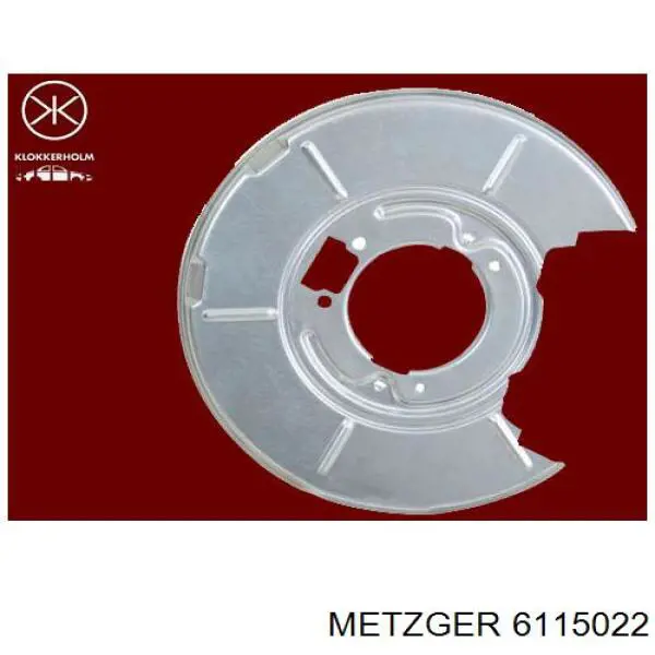 6115022 Metzger захист гальмівного диска заднього, лівого