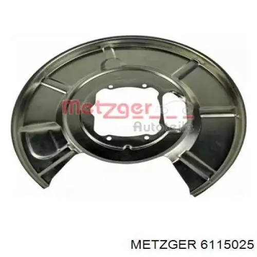 6115025 Metzger захист гальмівного диска заднього, лівого